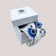  Artisan  cuff bracelet "Sapphire Symphony". Shibori silk bracelets.