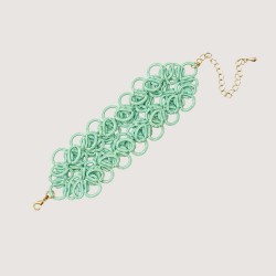 Frivolite - Tatting bracelet "Charm lace" - Mint Frivolite - Tatting bracelet "Charm lace" - Mint