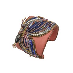 Handmade leather bracelet "Butterfly"