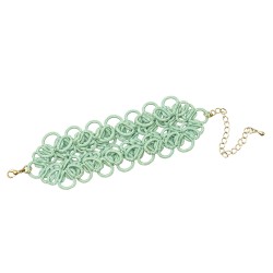 Tatting bracelet "Charm" - Mint