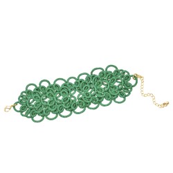 Tatting bracelet "Charm" - Green