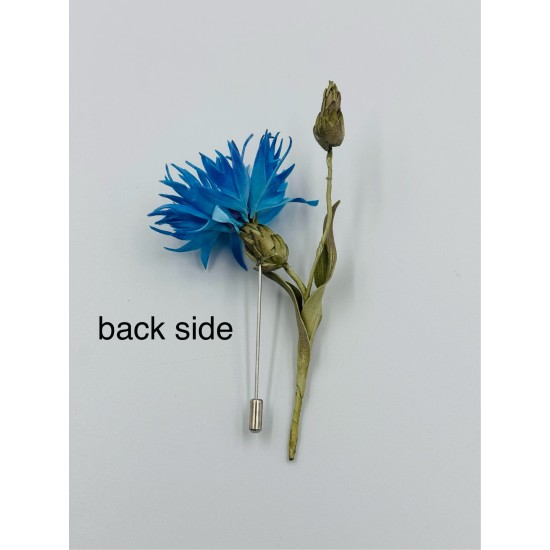 Handmade brooch "Knapweed"