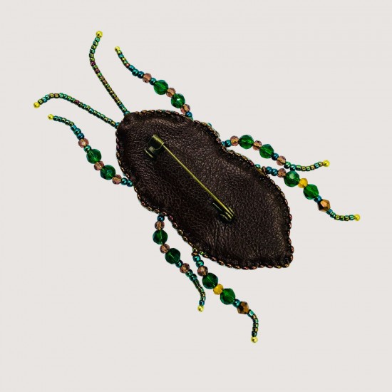 Handmade beaded brooch "Scarabaeus" Handmade beaded brooch "Scarabaeus"