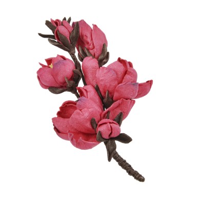 Handmade brooch "Almond flower"