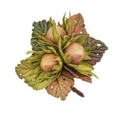  Handmade brooch "Hazelnut"