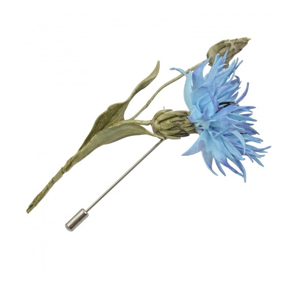 Handmade brooch "Knapweed"