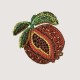 Handmade beaded brooch "Pomegranate" Handmade beaded brooch "Pomegranate"