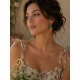 Artisanal beaded earrings "Peach tulip". "Tulip Bloom" collection 