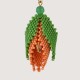 Artisanal beaded earrings "Peach tulip". "Tulip Bloom" collection Artisanal beaded earrings "Peach tulip". "Tulip Bloom" collection