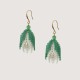 Artisanal beaded earrings "White tulip" from "Tulip Bloom" collection Artisanal beaded earrings "White tulip" from "Tulip Bloom" collection