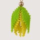  Artisanal beaded earrings "Yellow tulip" from "Tulip Bloom" collection 