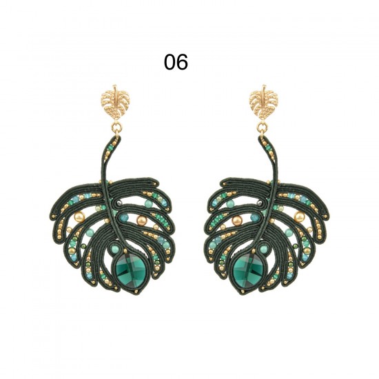 Earrings "Monstera Leaf"