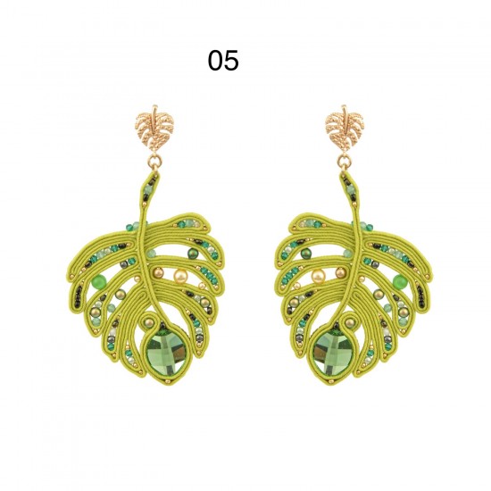 Earrings "Monstera Leaf"