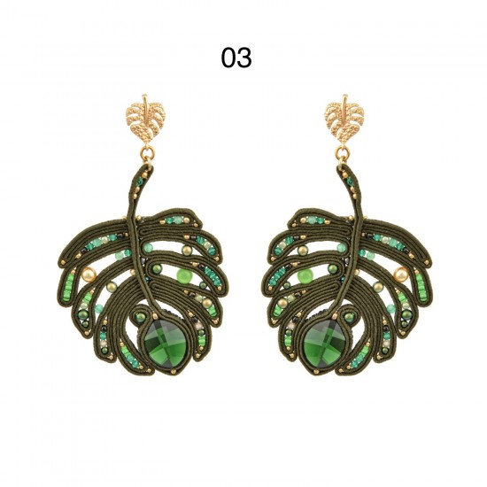 Earrings "Monstera Leaf"