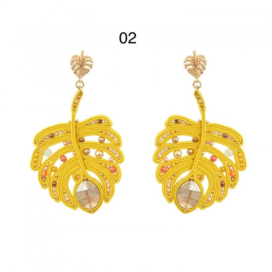 Earrings "Monstera Leaf"