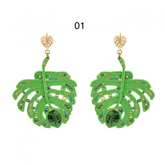 Earrings "Monstera Leaf"