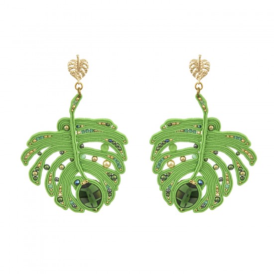 Earrings "Monstera Leaf"