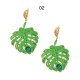 Earrings "Monstera"