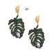 Earrings "Monstera"