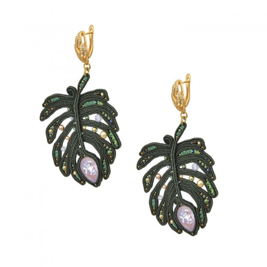 Earrings "Monstera"
