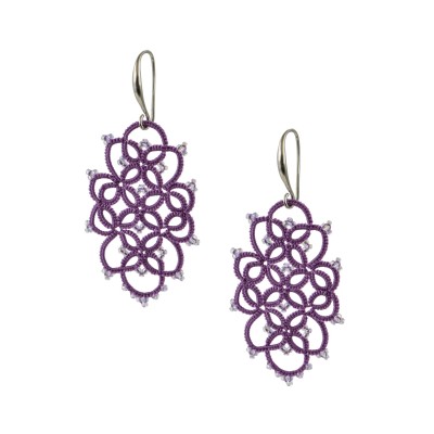 Earrings "Violet weaving" Earrings "Violet weaving"