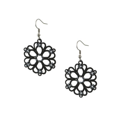 Earrings "Flowers Black" Earrings "Flowers Black"