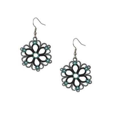 Earrings "Flowers Green smoke" Earrings "Flowers Green smoke"