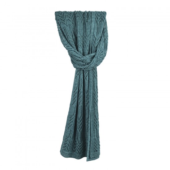 Long lace shawl "Aqua Lace"