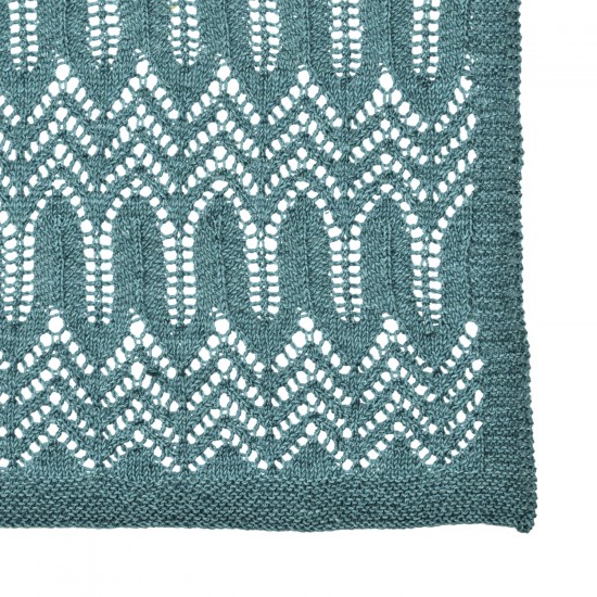 Long lace shawl "Aqua Lace"