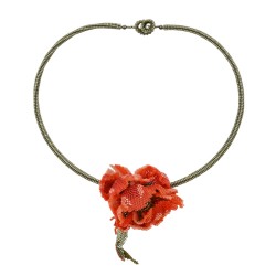 Necklace "Summer fire"