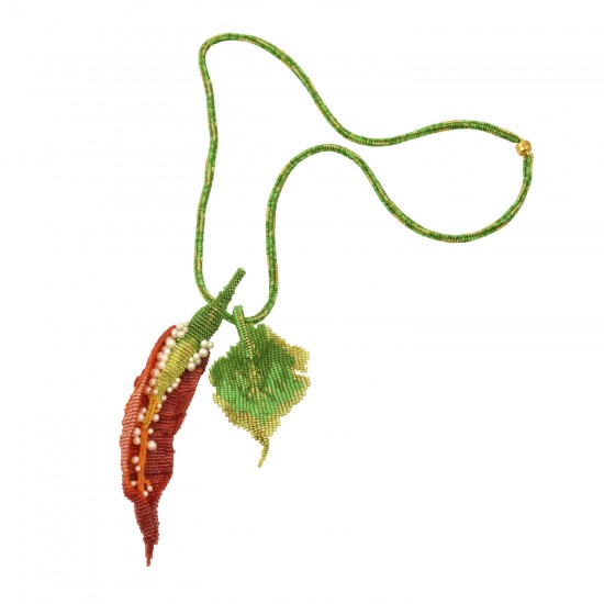 Handmade necklace "Red Pepper"