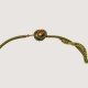 Artisan beaded necklace "Rowan branch"