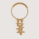 Artisan golden necklace " Solar Rhythm " with Kaleidoscope round crystals Artisan golden necklace " Solar Rhythm " with Kaleidoscope round crystals